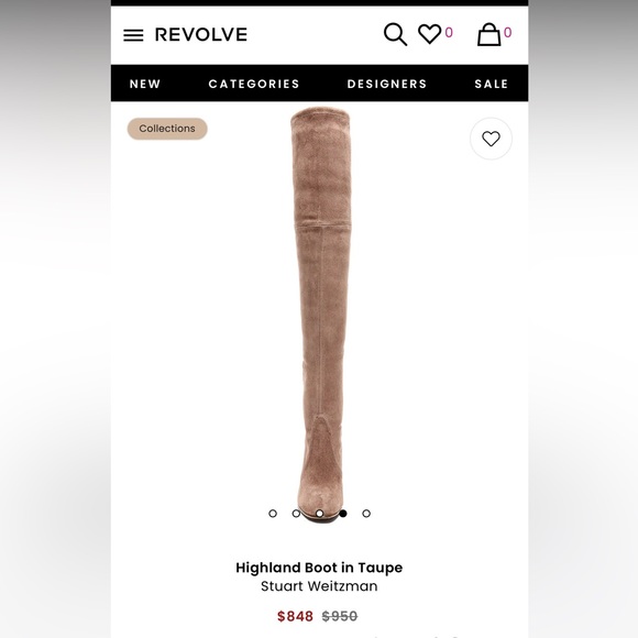 Stuart Weitzman suede over-the-knee boots in taupe. Size 7. Excellent condition. - Picture 7 of 15